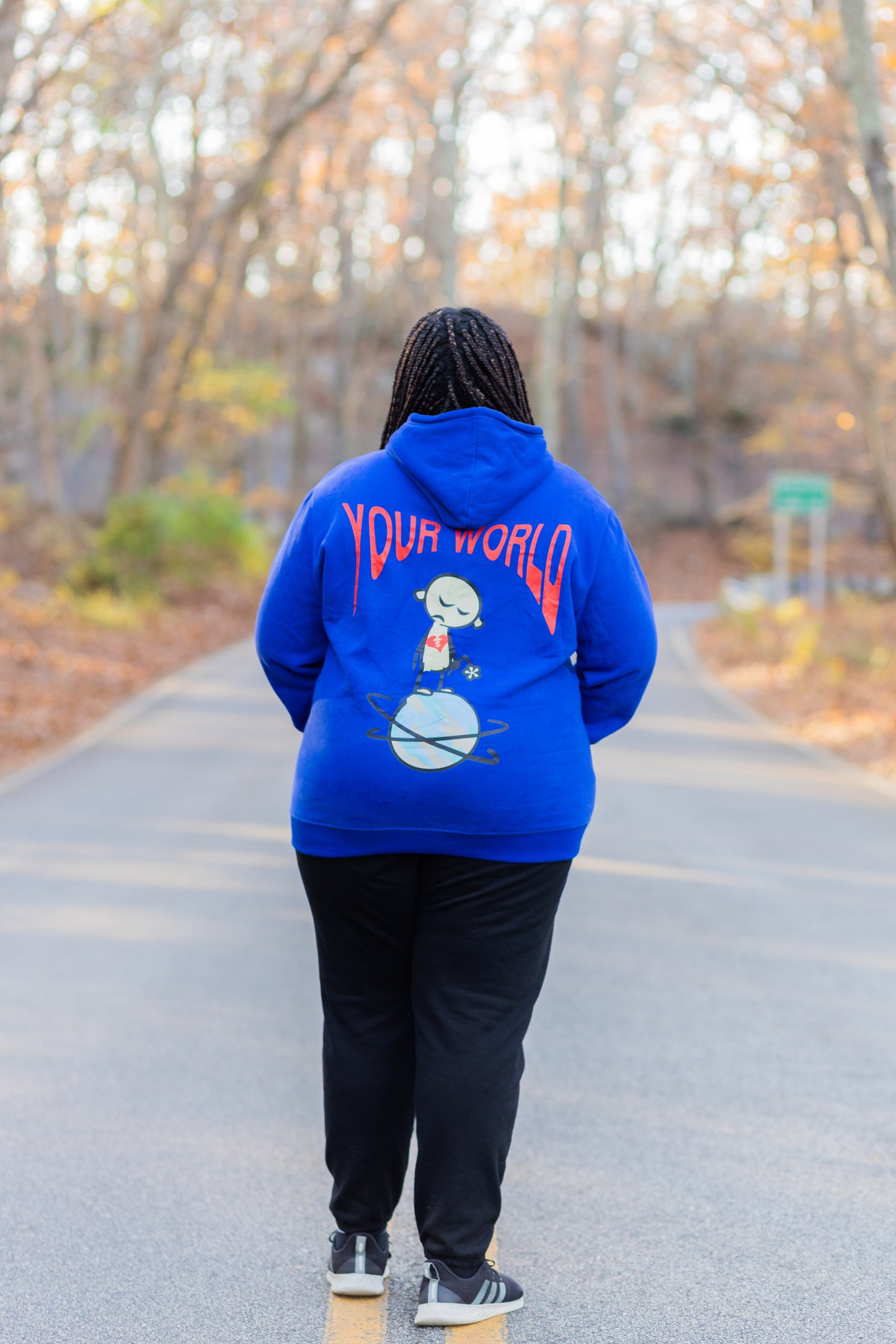 YOUR WORLD BLUE HOODIE