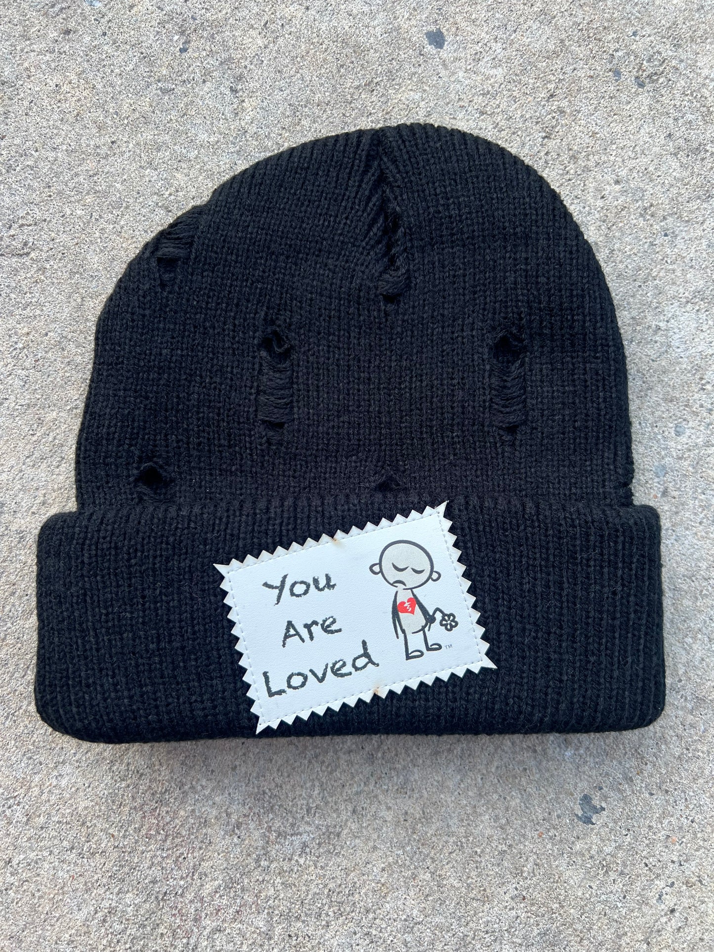 You Are Loved Black Beanie
